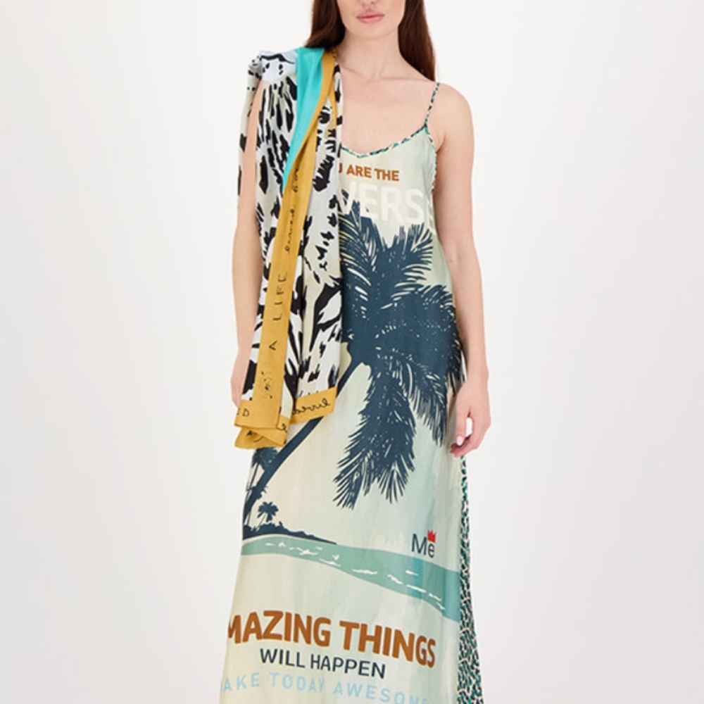 ME369 Olivia camisole Safari dress